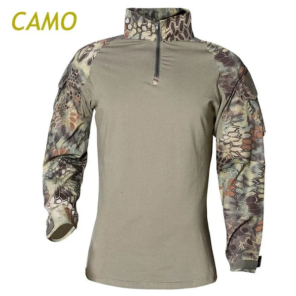 Planet Gates Combat Uniform Shirt Camouflage US Asian Size S-3XL Cargo Sport Tops Airsoft Paintball Tactical T-Shirts Hiking