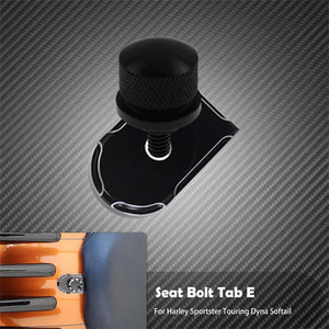 Planet Gates Combine E Universal Motorcycle Rear Fender Seat Bolt Screw Nut Tab Kit Mount Knob Cover For Harley Dyna Sportster XL Touring FLHR Softail