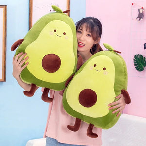 Planet Gates Comfortable Avocado Soft Pillow Plush Toy Kawaii Cartoon Fruits Appease Girls Baby Doll Toys