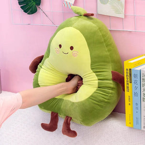 Planet Gates Comfortable Avocado Soft Pillow Plush Toy Kawaii Cartoon Fruits Appease Girls Baby Doll Toys