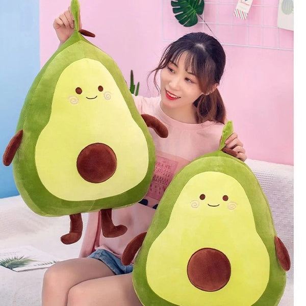 Planet Gates Comfortable Avocado Soft Pillow Plush Toy Kawaii Cartoon Fruits Appease Girls Baby Doll Toys