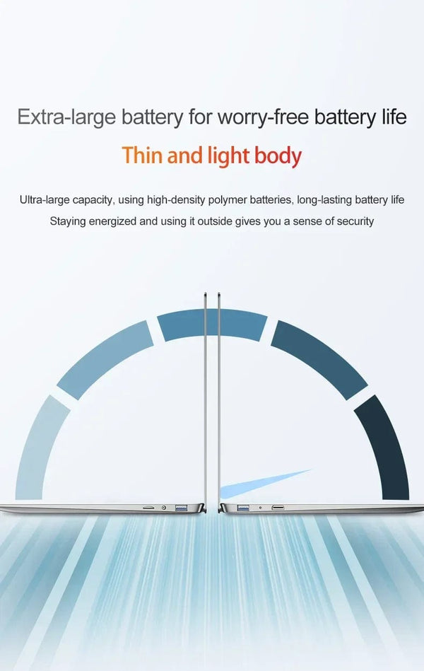 Planet Gates Computer 14.1" Ultra Slim Laptop 16GB RAM 2TB SSD Intel N3700 Notebook Gamer  1920*1080  Display Office Study Computer PC Windows 11 Pro