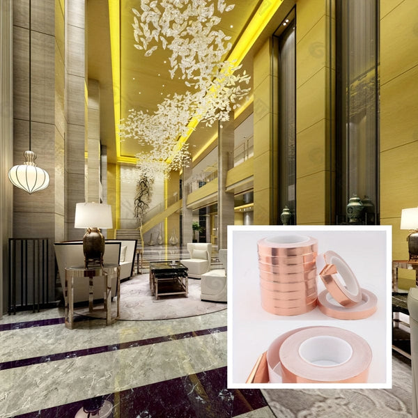 Planet Gates Conductive Copper Tape Single-sided Conductive Tape Conductive Shielding Tape Conductive Tape Copper Tape