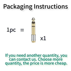 Planet Gates Consumer Electronics Jack 3.5 To 6.35 Audio Adapter 6.5mm To 3.5mm Converters Male Female Connector Headphone Plug 6.3mm 6.5