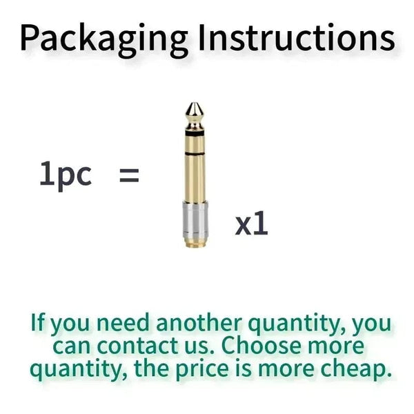 Planet Gates Consumer Electronics Jack 3.5 To 6.35 Audio Adapter 6.5mm To 3.5mm Converters Male Female Connector Headphone Plug 6.3mm 6.5