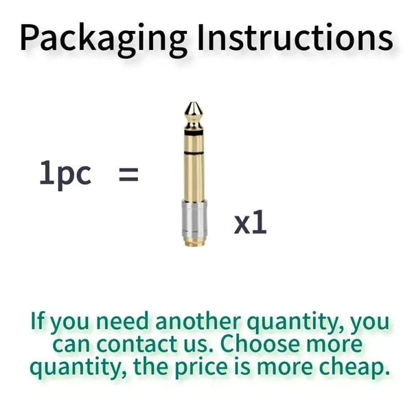 Planet Gates Consumer Electronics Jack 3.5 To 6.35 Audio Adapter 6.5mm To 3.5mm Converters Male Female Connector Headphone Plug 6.3mm 6.5