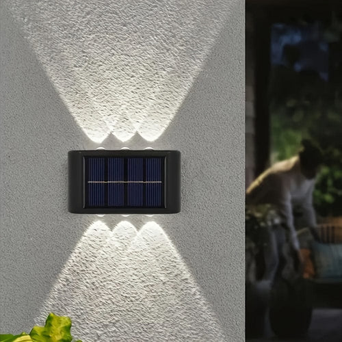 Planet Gates Cool White / 2pcs Staaricc 6/4/2pcs Solar Wall Light, Outdoor 6 LED Deck Lights, Wall Light,For Courtyard, Street, Fence, Garage, Garden Perfect Decoration