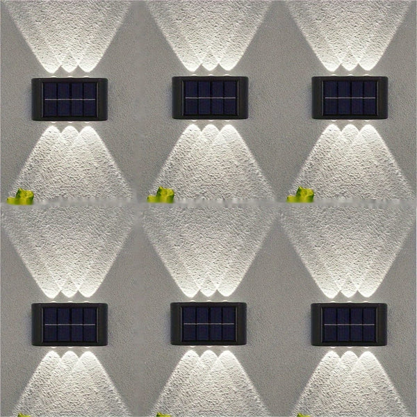 Planet Gates Cool White / 6pcs Staaricc 6/4/2pcs Solar Wall Light, Outdoor 6 LED Deck Lights, Wall Light,For Courtyard, Street, Fence, Garage, Garden Perfect Decoration