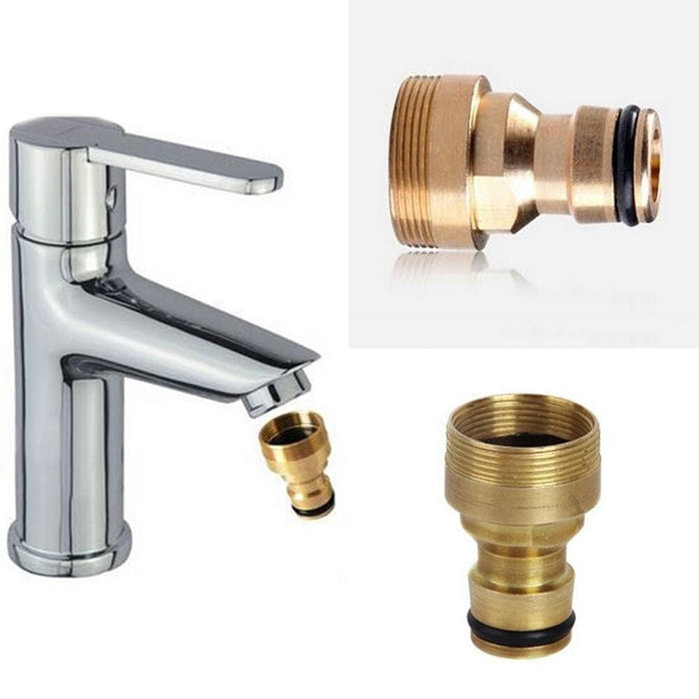 Planet Gates Copper 1pc Brass Quick-Connect Garden Hose Tap Adaptor - Easily Connect Your Water Pipe!