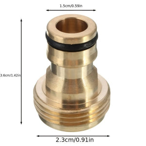 Planet Gates Copper 1pc Brass Quick-Connect Garden Hose Tap Adaptor - Easily Connect Your Water Pipe!