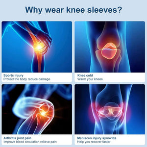 Planet Gates Copper Knee Brace Knee Support Compression Sleeves Knee Pads for Sport,Meniscus Tear,ACL,Arthritis,Joint Pain Relief,Working Out