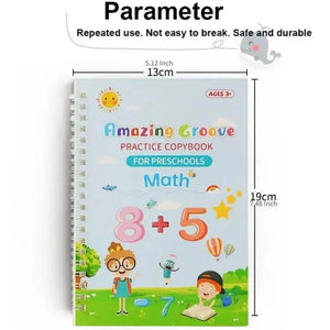 Planet Gates Copy Book Magic Practice Children's Book Reusable Free Wipe Children's Toys Writing Stickers English Copy Book Practice Parent