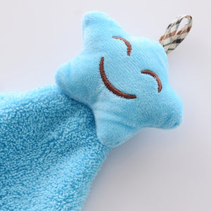 Planet Gates Coral Fleece Creative Star Style/Random Color-1 Pack 1pc Soft and Absorbent Coral Fleece Hand Towel with Lanyard - Perfect for Bathroom and Kitchen Use