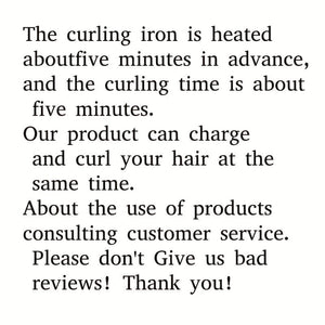 Planet Gates Cordless Automatic Curling Iron - USB Rechargeable, Anti-Tangle, Ceramic Cylinder, Quick Heating, 5-Level Temperature Control - Perfect For Long Hair, Includes Gift Box