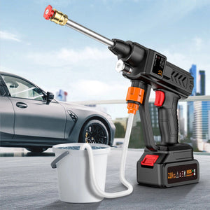 Planet Gates Cordless High pressure Water Gun 21V 8000mAh 300W 60BAR Spray Car Washer Tool Household Portable Rechargeable Water Gun Machine