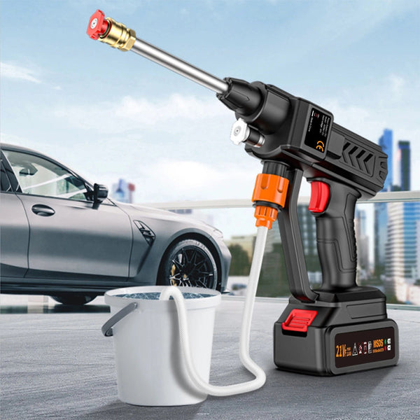 Planet Gates Cordless High pressure Water Gun 21V 8000mAh 300W 60BAR Spray Car Washer Tool Household Portable Rechargeable Water Gun Machine