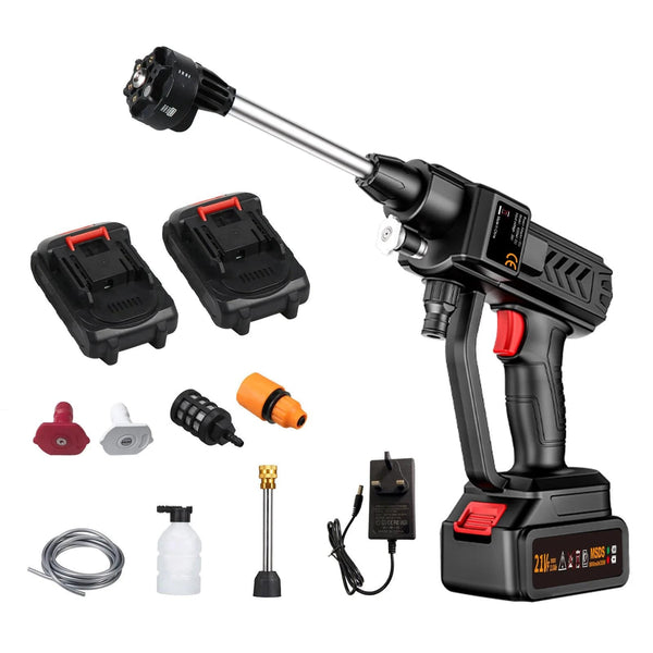 Planet Gates Cordless High pressure Water Gun 21V 8000mAh 300W 60BAR Spray Car Washer Tool Household Portable Rechargeable Water Gun Machine