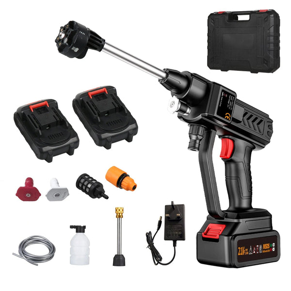 Planet Gates Cordless High pressure Water Gun 21V 8000mAh 300W 60BAR Spray Car Washer Tool Household Portable Rechargeable Water Gun Machine
