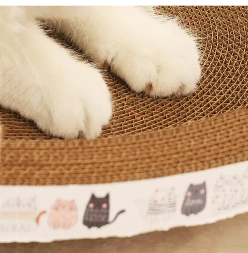 Planet Gates Corrugated Cat Scratcher Cat Scrapers Round Oval Grinding Claw Toys for Cats Wear-Resistant Cat Bed Nest Cat Accessories