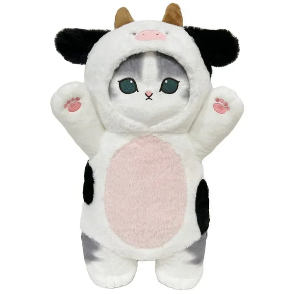 Planet Gates Cow / 50cm Original Mofusand Kawaii Cos Cat kawaii Animal Plushies 50cm Cosplay Animals Dinosaur Cow Bear Cute Plush Doll Children Gift Toy