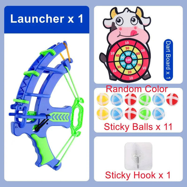 Planet Gates Cow x 11 Balls Montessori Throw Sport Shooting Target Sticky Ball Dartboard Basketball Board Games Educational Children Indoor Outdoor Game Toy
