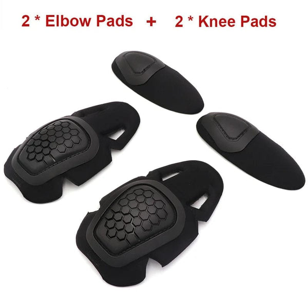 Planet Gates COYOCO Military Tactical Dragon Armor g4 Frog Suit Knee Support Pads & Elbow Brace Paintball Airsoft Kneepads Interpolated Set
