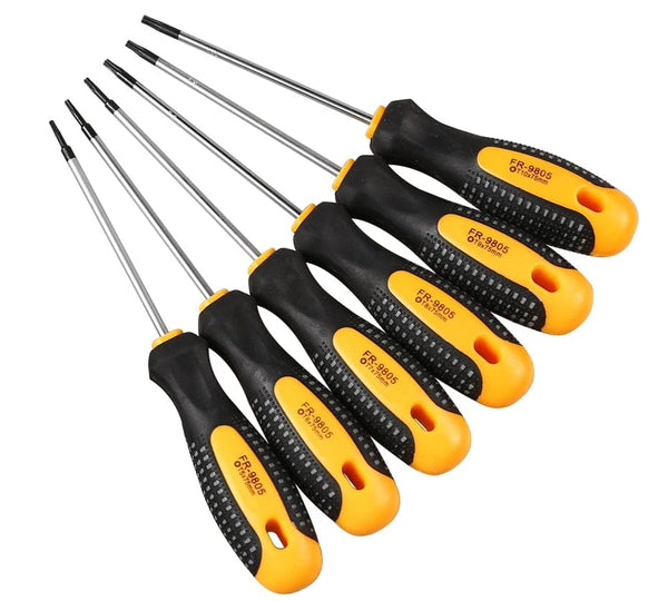 Planet Gates CR-V Security Hole Torx Screwdriver Combination Set Magnetic Screw Driver Bit T5-t30 Kit For Telephone Computer Repair Hand Tool