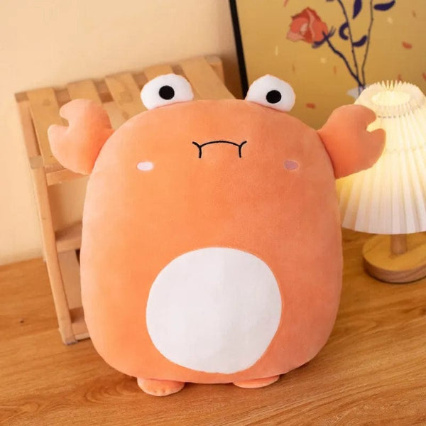 Planet Gates Crab / 40cm 40cm Cuddly Squishy Penguin Pig Rabbit Panda Crab Kawaii Zoo Animal Plush Pillow Soft Plushie Peluche Doll Kids Birthday Gift