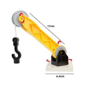 Planet Gates Crane Big Building Blocks Compatible Large Bricks Road Plate Car Parking Pole Fuel Station City Traffic Kids Educational Creative Toys