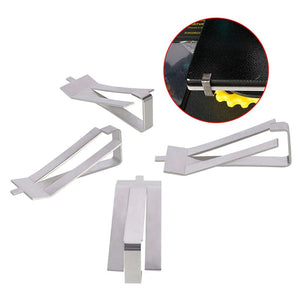 Planet Gates Creality 4PCS 3D Printer Parts Stainless Steel Glass Heated Bed Clips Clamp Holder Heatbed Clip For Ender 3 V2 Ender3 Pro CR-10S
