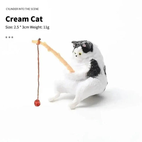 Planet Gates cream pussy Creative Aquarium Decoration 8 Style Small Fishing Cat Aquarium Accessories Landscaping Ornament Fish Tank Accessories Diy