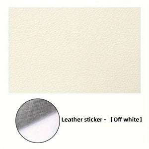 Planet Gates Creamy-white [Car Faux Leather Repair Patch] Self-adhesive Seat Cushion For Car Seat, Motorcycle Sofa, Motorcycle Repair, Electric Car Seat Patch Repair