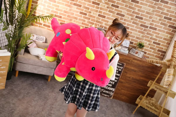 Planet Gates Creative Big Plush Soft Triceratops Stegosaurus Plush Toy Dinosaur Doll Stuffed Toy Kids Dinosaurs Toy Birthday Gifts