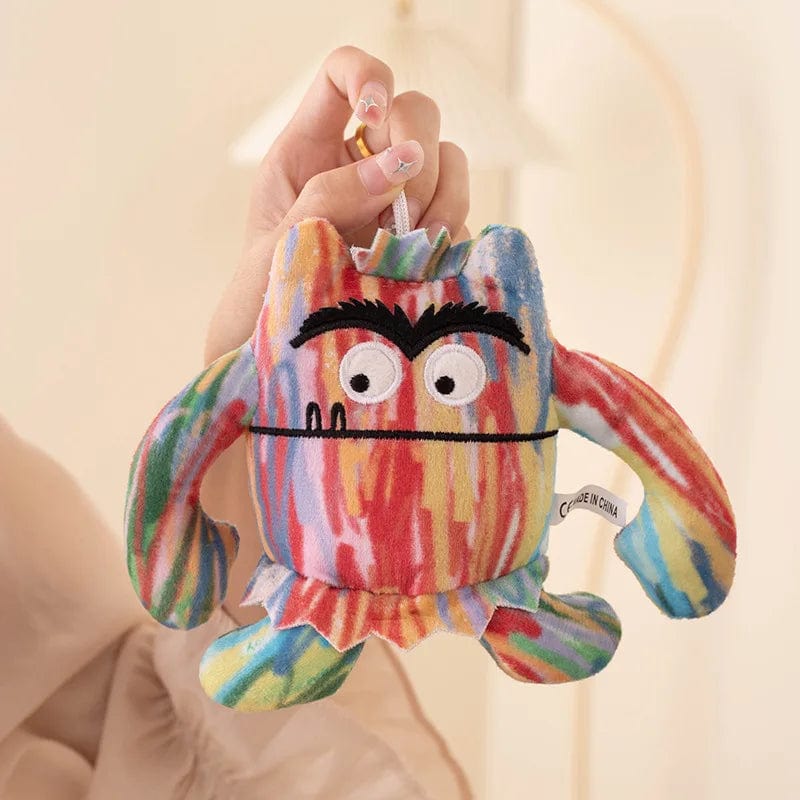 Planet Gates Creative Colorful Monster Throw Pillow Dolls Stuffed Toys Super Soft Office Chair Cushion Home Decor Girls Kids Birthday Gifts