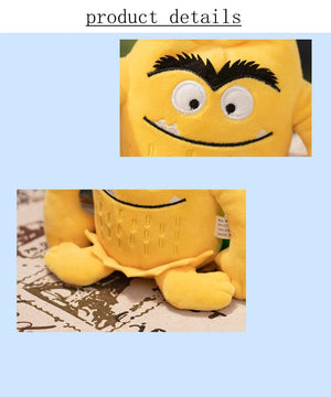 Planet Gates Creative Colorful Monster Throw Pillow Dolls Stuffed Toys Super Soft Office Chair Cushion Home Decor Girls Kids Birthday Gifts