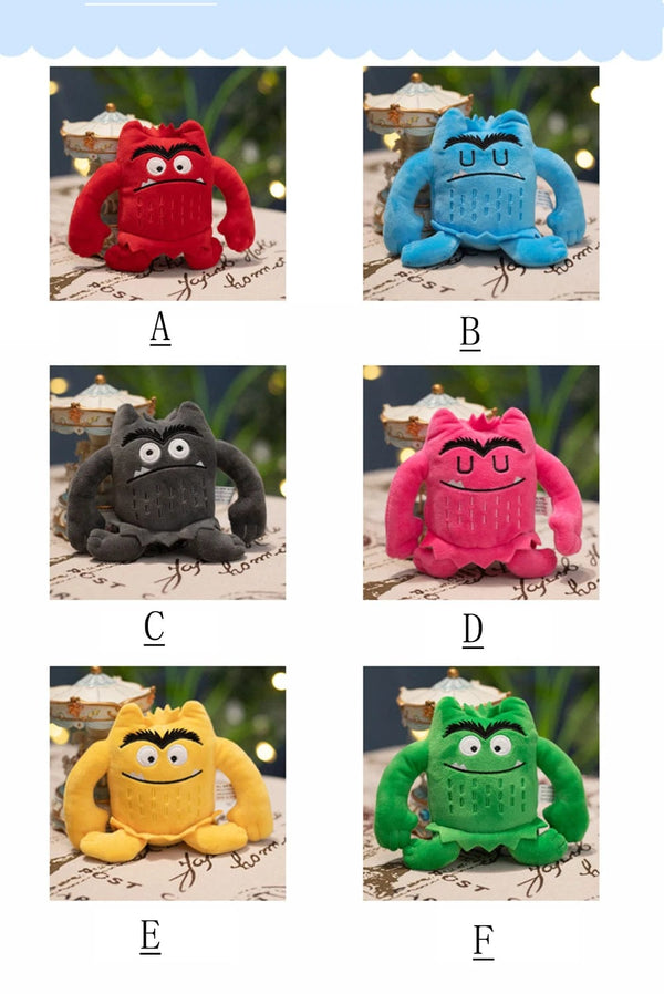 Planet Gates Creative Colorful Monster Throw Pillow Dolls Stuffed Toys Super Soft Office Chair Cushion Home Decor Girls Kids Birthday Gifts