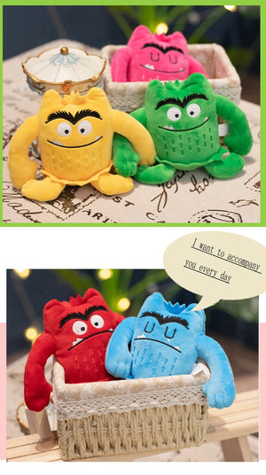 Planet Gates Creative Colorful Monster Throw Pillow Dolls Stuffed Toys Super Soft Office Chair Cushion Home Decor Girls Kids Birthday Gifts