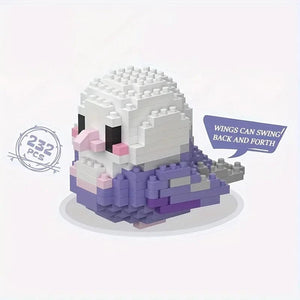 Planet Gates Creative DIY Cartoon Cute Birds, Parrots, Sparrows, Animal Building Blocks, Bird Assembly Model Toys, Home Decoration Gifts