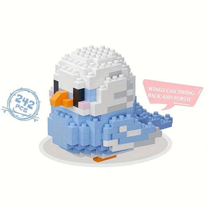 Planet Gates Creative DIY Cartoon Cute Birds, Parrots, Sparrows, Animal Building Blocks, Bird Assembly Model Toys, Home Decoration Gifts