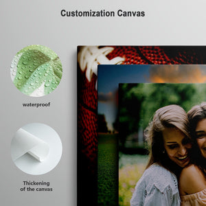 Planet Gates Creative Framed Canvas Print Poster Custom Photo Personalized Wall Art for Valentine's Day Decor Artwork Wall Painting Gift Keepsake