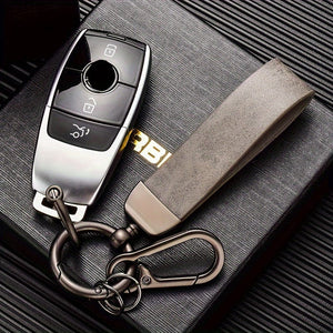 Planet Gates Creative Simple Fashion Keychain Pendant Cool Key Chain Ring Hand Rope Bag Ornament High-end Retro PU Leather Keychain Hanging Buckle Key Accessories