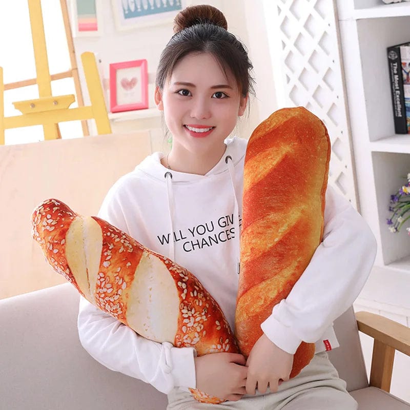 Planet Gates Creative Simulational Plush Bread Burger Shape Pillow Funny Food Nap Pillow And Cushion Kids Toy Birthday Gift 50cm/55cm