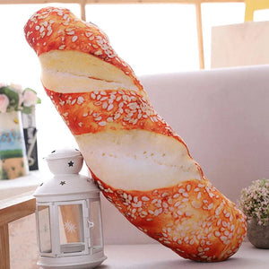 Planet Gates Creative Simulational Plush Bread Burger Shape Pillow Funny Food Nap Pillow And Cushion Kids Toy Birthday Gift 50cm/55cm