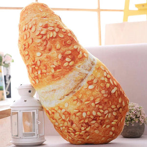 Planet Gates Creative Simulational Plush Bread Burger Shape Pillow Funny Food Nap Pillow And Cushion Kids Toy Birthday Gift 50cm/55cm