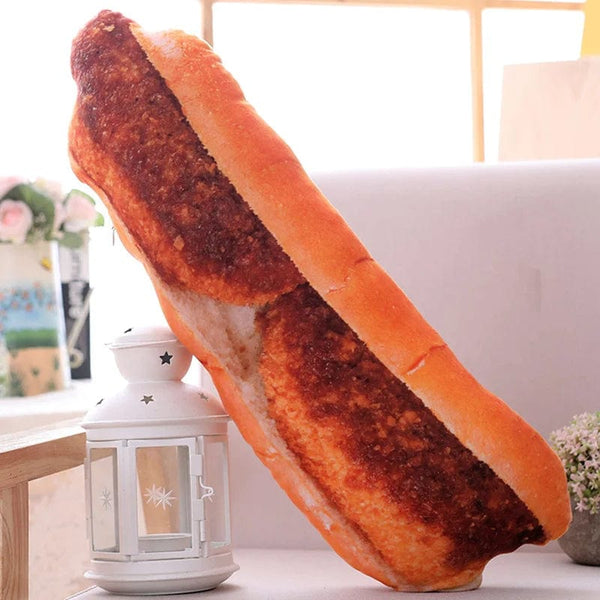 Planet Gates Creative Simulational Plush Bread Burger Shape Pillow Funny Food Nap Pillow And Cushion Kids Toy Birthday Gift 50cm/55cm