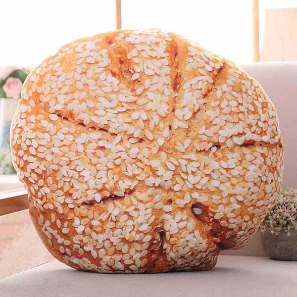 Planet Gates Creative Simulational Plush Bread Burger Shape Pillow Funny Food Nap Pillow And Cushion Kids Toy Birthday Gift 50cm/55cm