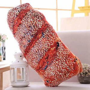 Planet Gates Creative Simulational Plush Bread Burger Shape Pillow Funny Food Nap Pillow And Cushion Kids Toy Birthday Gift 50cm/55cm