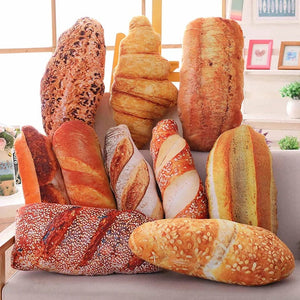 Planet Gates Creative Simulational Plush Bread Burger Shape Pillow Funny Food Nap Pillow And Cushion Kids Toy Birthday Gift 50cm/55cm
