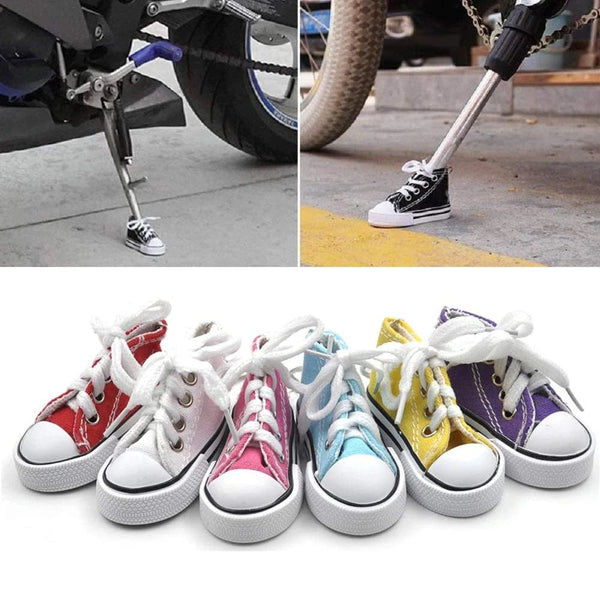 Planet Gates Creative Tripod Cover for Motorcycle Bicycle Side Shoe Shape Foot Support Electric Bike Tripod Decor Mini Shoes