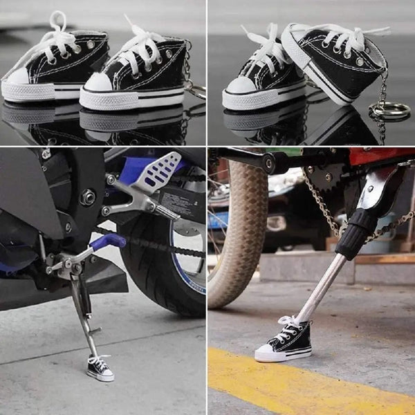 Planet Gates Creative Tripod Cover for Motorcycle Bicycle Side Shoe Shape Foot Support Electric Bike Tripod Decor Mini Shoes